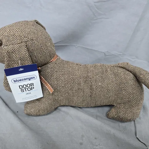 BLUE CANYON DOOR STOP DOG – TWEED FABRIC (JACK)