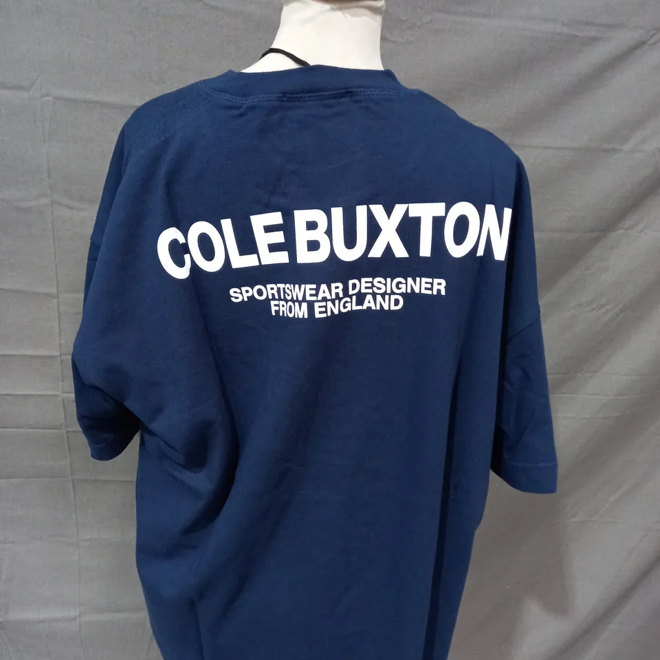 COLE BUXTON CB SPORTSWEAR T-SHIRT IN NAVY - MEDIUM