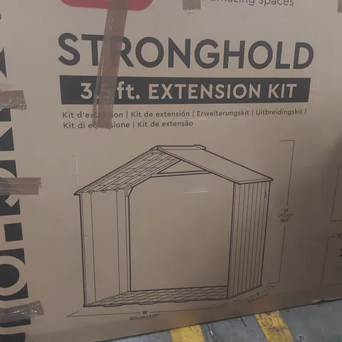 BOXED KETER STRONGHOLD EXTENSION KIT 3.5FT IN BROWN R RAIDER_2525