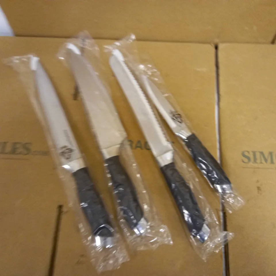 MORPHY RICHARDS 976032 DUNE 5 PIECE KNIFE BLOCK WITH HIGH-GRADE STAINLESS STEEL BLADES