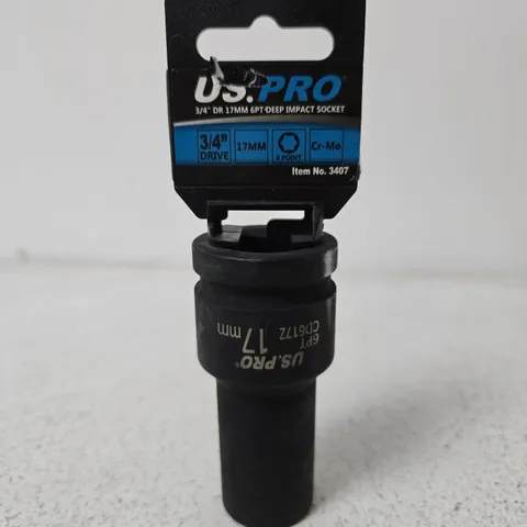 US.PRO 3/4" DR 17MM 6FT DEEP IMPACT SOCKET