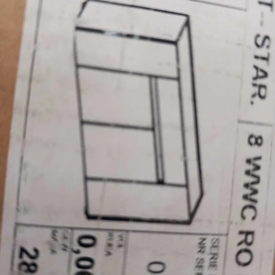 BRAND NEW BOXED T STAR WHITE AND WOTAN OAK 4 DOOR UNIT(2 BOXES)