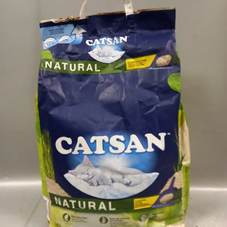 SEALED CATSAN NATURAL CLUMPING LITTER - 20L - COLLECTION ONLY 