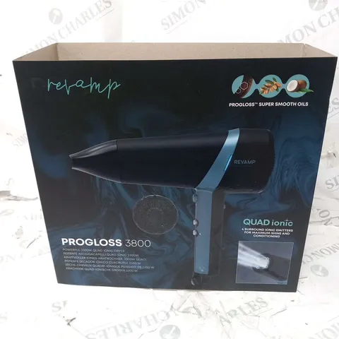 BOXED REVAMP PROGLOSS QUAD IONIC HAIR DRYER DR-3800