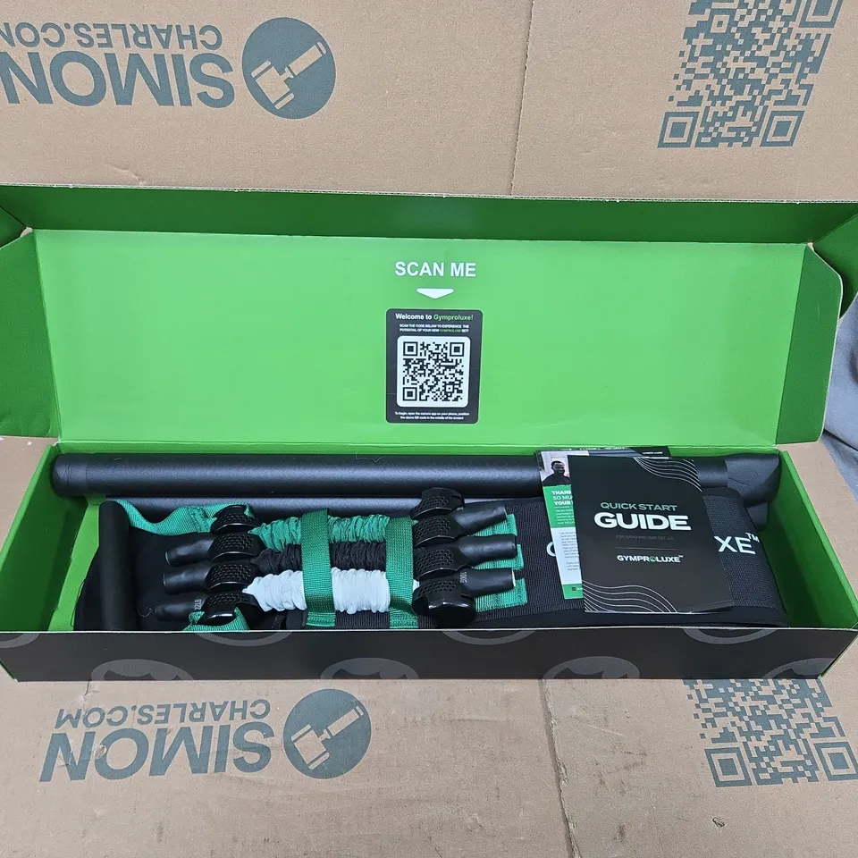 BOXED GYMPROLUXE BAND AND BAR SET 2.0