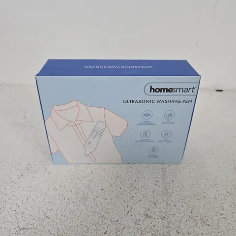 BOXED HOMESMART ULTRASONIC WASHING PEN (SILVER COLOUR)