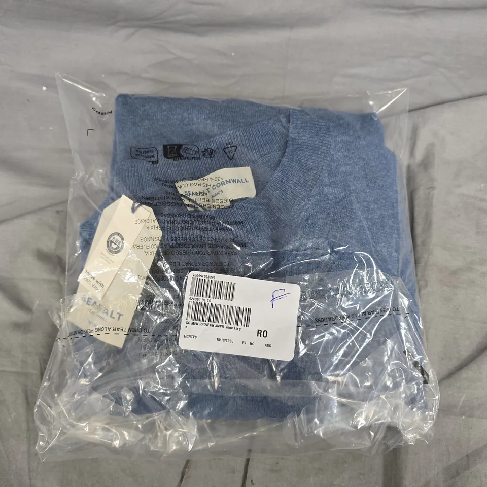 SEASALT CORNWALL MEN'S PROW CREW NECK JUMPER - L