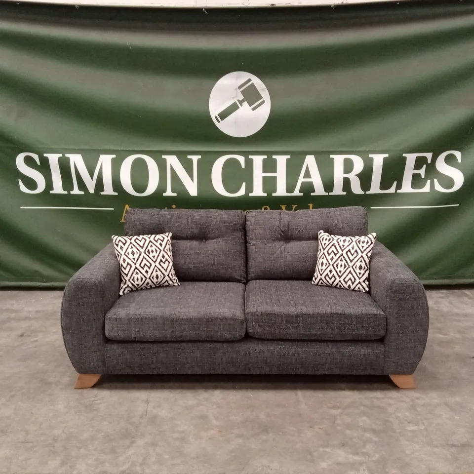 PRENT FABRIC 3 SEATER SOFA - GREY RRP £829