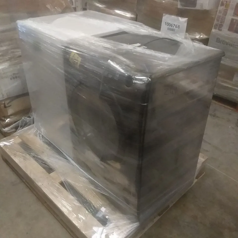 CANDY ULTRA FREESTANDING WASHING MACHINE BLACK AND HOOVER H-DRY 300 CONDENSER TUMBLE DRYER WHITE