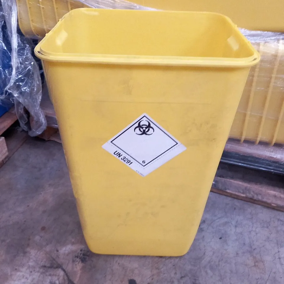 PALLET OF APPROXIMATELY 54 WD-012 BRL SHARPS BINS 