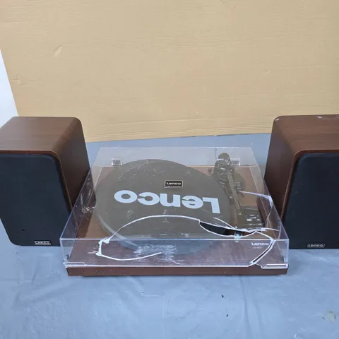 LENCO LS-600 TURNTABLE WITH SPEAKER SET