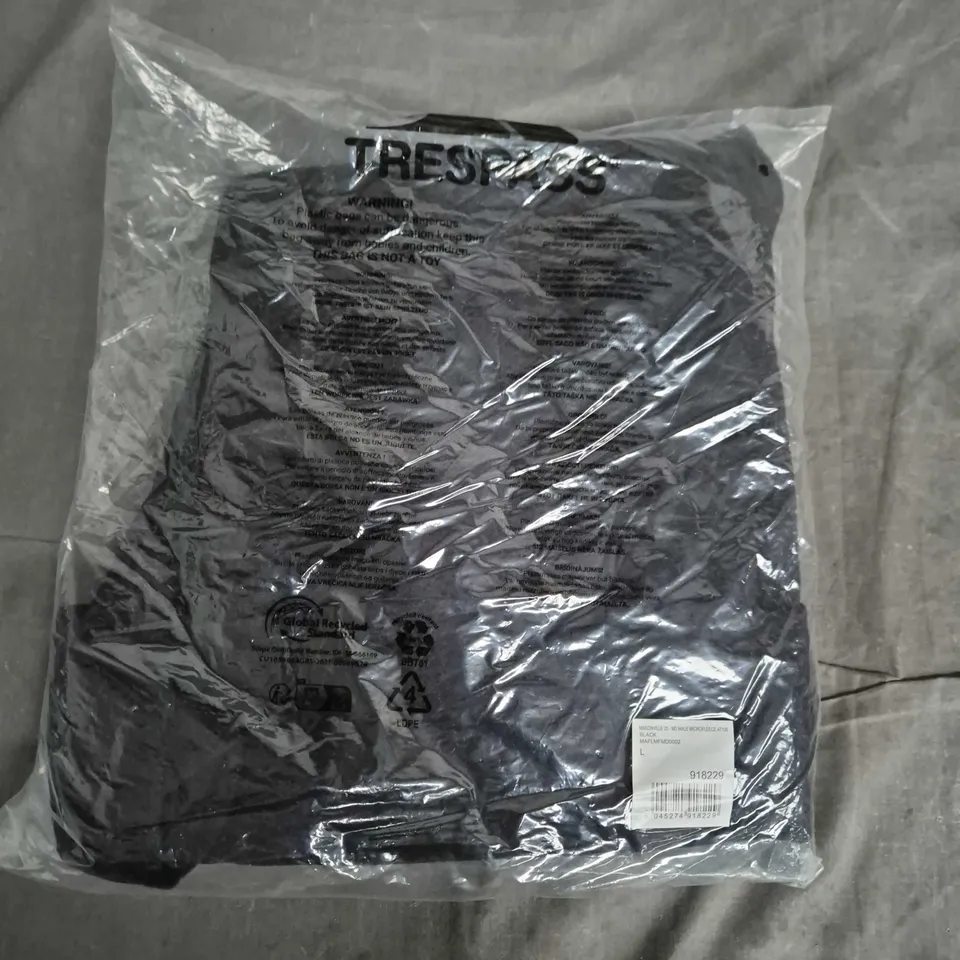 BAGGED TRESPASS MASONVILLE 20 MD MALE MICROFLEECE AT100 BLACK – SIZE L