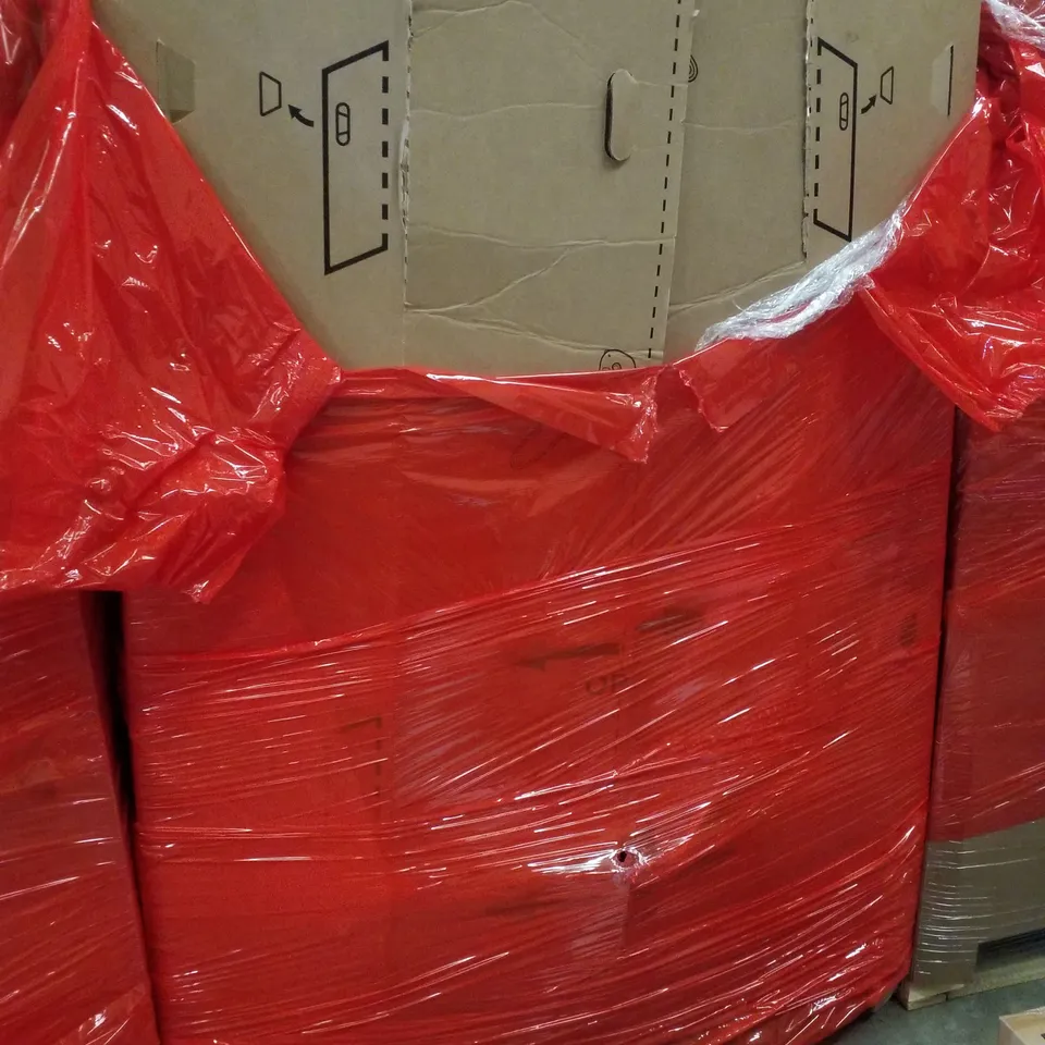 PALLET CONTAINING ASSORTED PRODUCTS INCLUDING STEAM CLEANER, 28" LED SMART HD TV, LAVA LAMP & PHOTO FRAMES