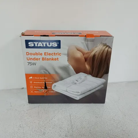 BOXED STATUS DOUBLE ELECTRIC UNDER BLANKET 75W