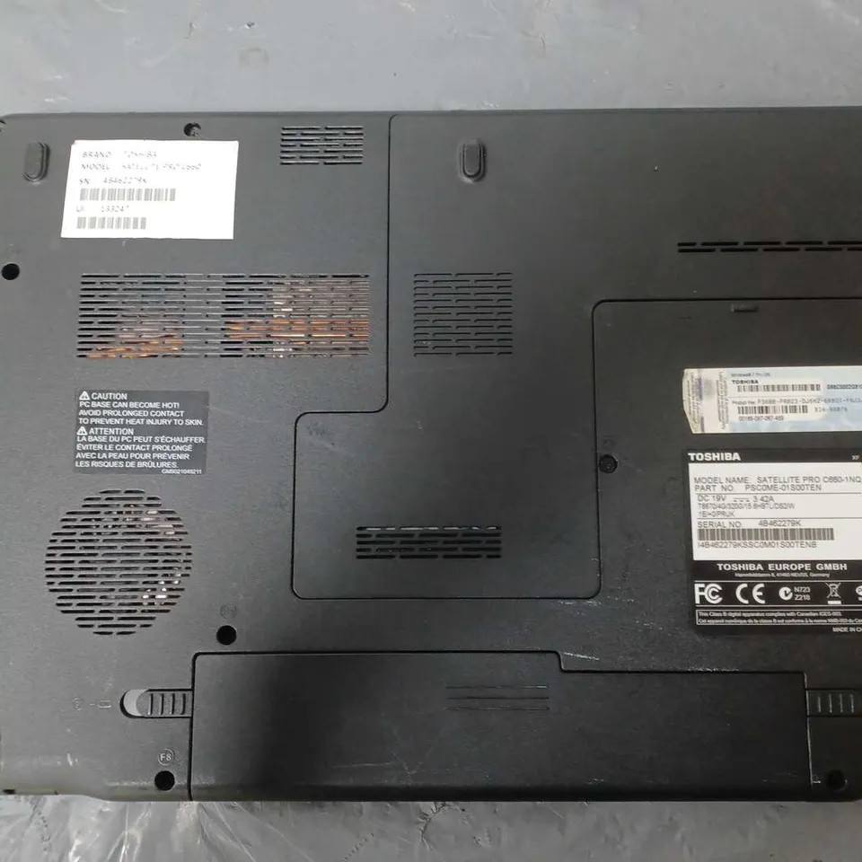 TOSHIBA SATELLITE PRO C660	15 INCH	CORE 2 DUO T6670 2.20GHZ
