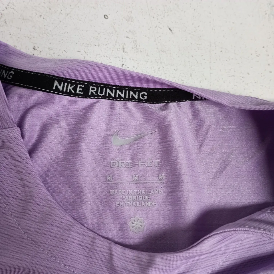 NIKE RUNNING T-SHIRT – MEN’S, LAVENDER, DRI-FIT, SIZE M