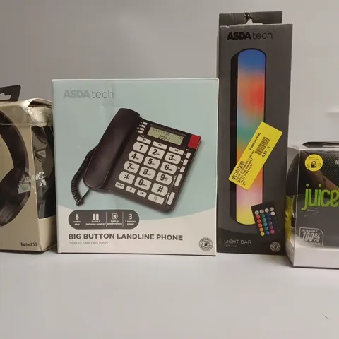 APPROXIMATELY 20 ASSORTED ELECTRICAL ITEMS TO INCLUDE HEADPHONES , MIXX 0X1 HEADPHONES, LED LIGHTS, ETC