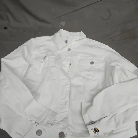 JOULES WHITE DENIM JACKET – UK 16 