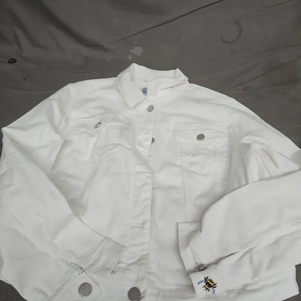 JOULES WHITE DENIM JACKET – UK 16 