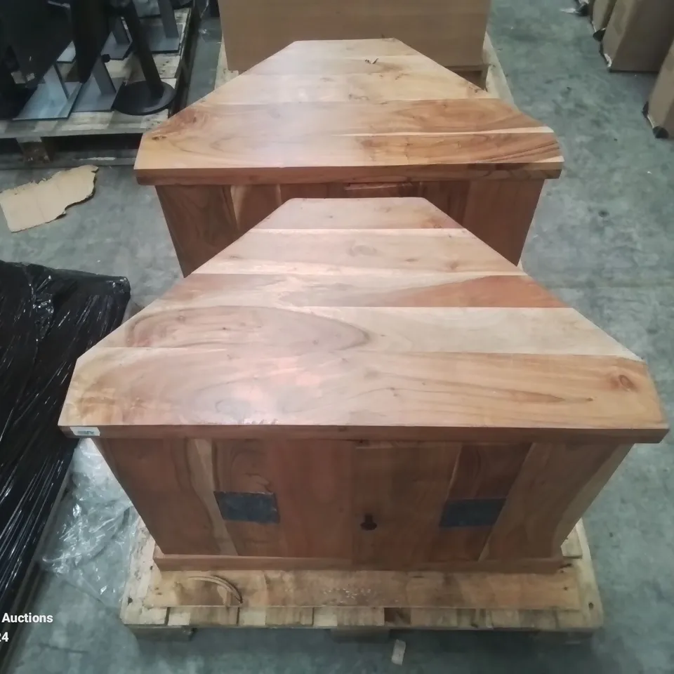 PALLET OF 2 SLATE TV CORNER UNITS