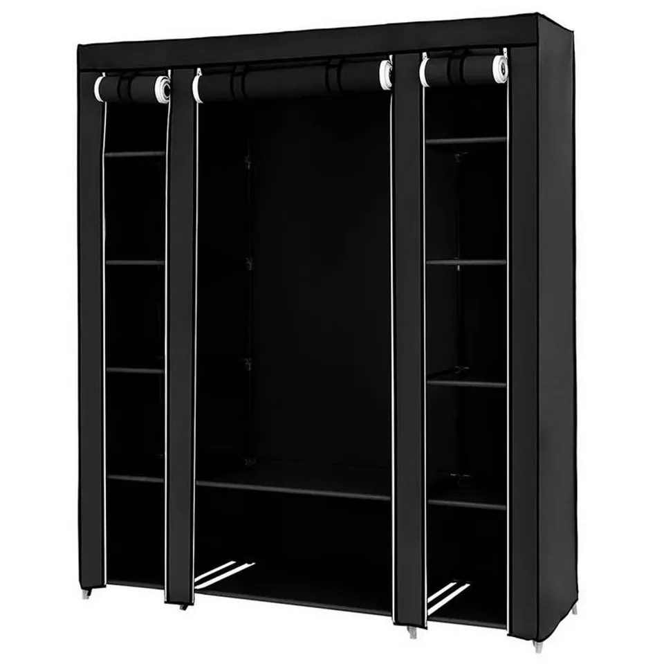 BOXED 147cm PORTABLE WARDROBE 