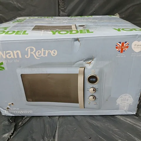 MICROWAVE 800W IN BLUE - COLLECTION ONLY 