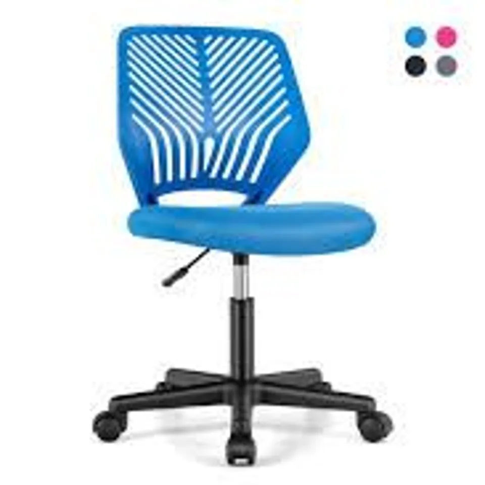 BOXED COSTWAY BLUE ERGONOMIC CHILDREN STUDY CHAIR