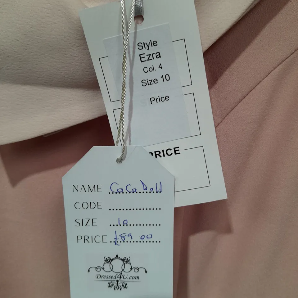 COCO DOLL COLLARED PALE PINK DRESS - 10