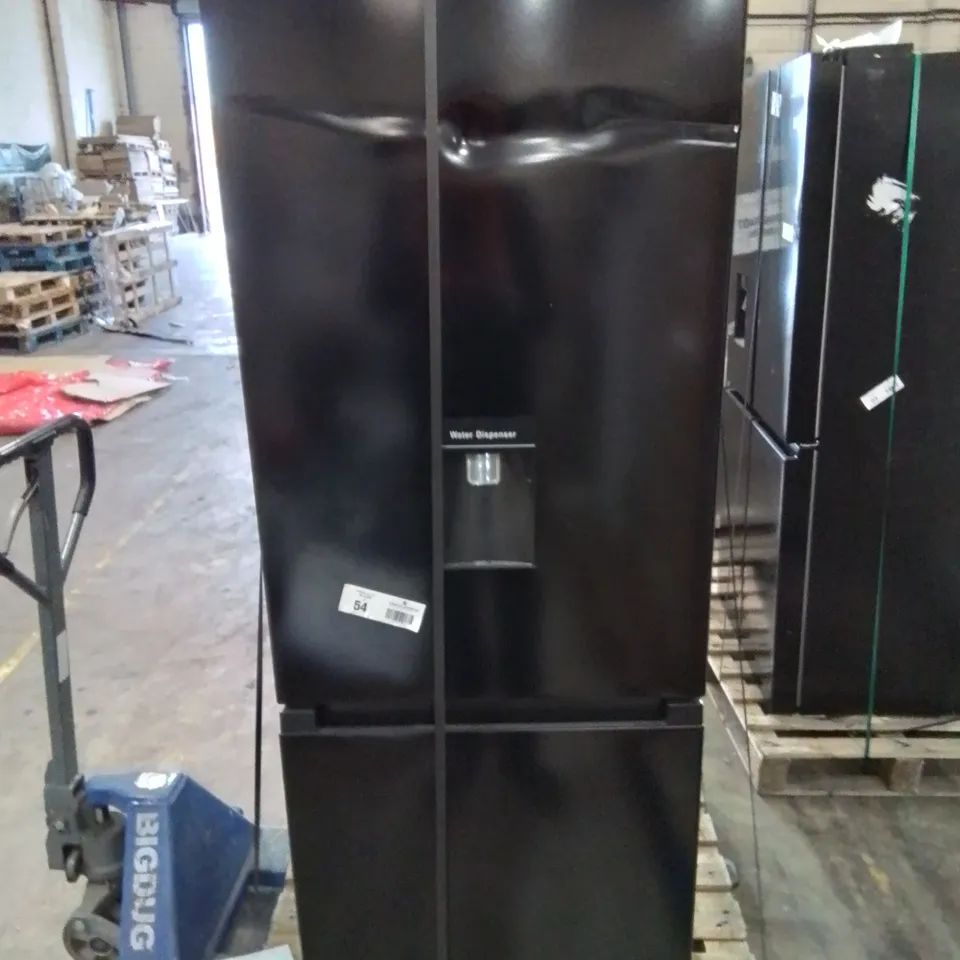 2X FRIDGEMASTER FRIDGE FREEZER 55CM 256L BLACK - UNPROCESSED RAW RETURNS