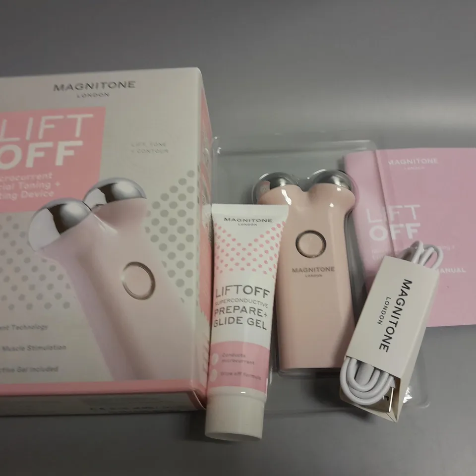 BOXED MAGNITONE LIFT OFF MICROCURRENT FACIAL TONING + LIFTING DEVICE