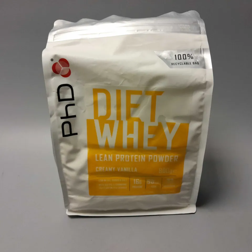 PhD DIET WHEY LEAN PROTEIN POWDER CREAMY VANILLA (800g)