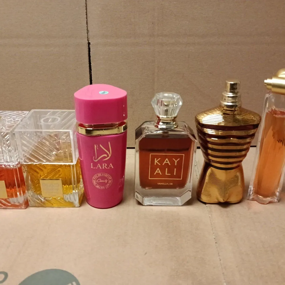 LOT OF 10 ASSORTED UNBOXED EAU DE PARFUMS TO INCLUDE KAYALI, LARA  AND GIVENCHY 3 - ASSORTED SIZES