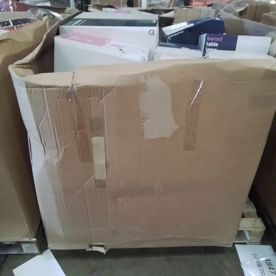 PALLET CONTAINING VARIOUS HOME ELECTRONICS LIGHTS AND FITTING ETC.