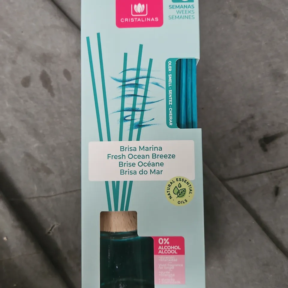 CRISTALINAS BRISA MARINA FRESH OCEAN BREEZE REED DIFFUSER STICKS – BOXED