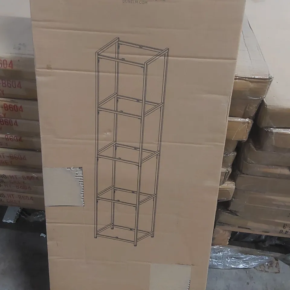 BOXED MODULAR SHELVING 5 TIER - SILVER