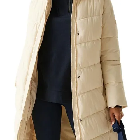 REGATTA WOMENS ELORIA JACKET PADDED LIGHT VANILLA UK 16