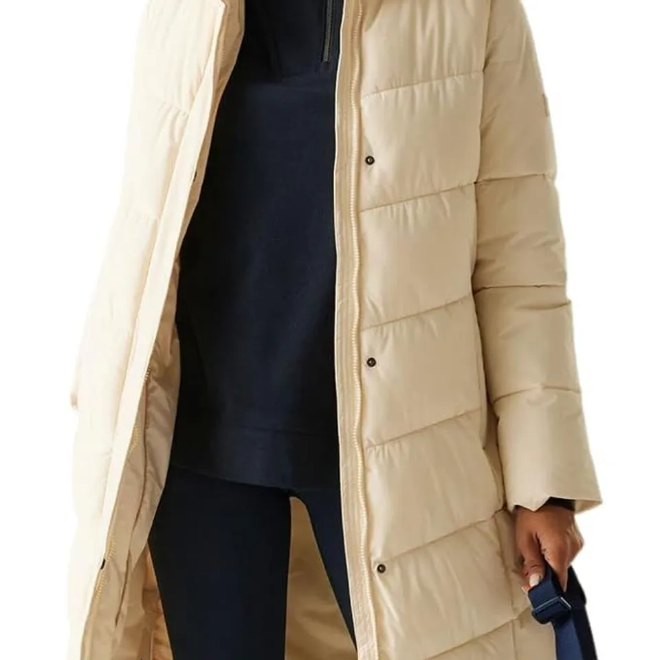 REGATTA WOMENS ELORIA JACKET PADDED LIGHT VANILLA UK 16