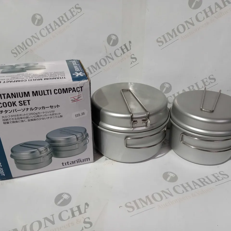 BOXED SNOW PEAK TITANIUM MULTI COMPACT COOK SET