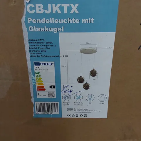 BOXED CEILING LIGHT PENDANT (1 BOX)