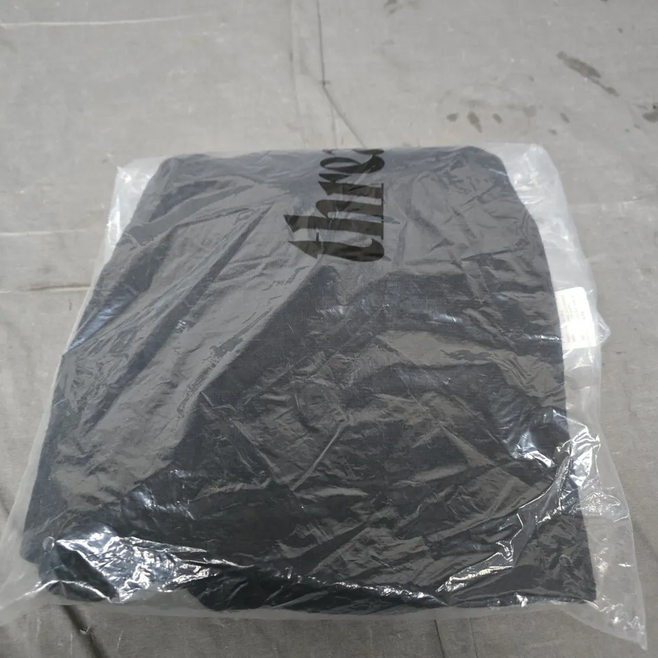 THREADBARE LADIES JAZZ CONTRAST MOTIF JUMPER – UK 12, BLACK