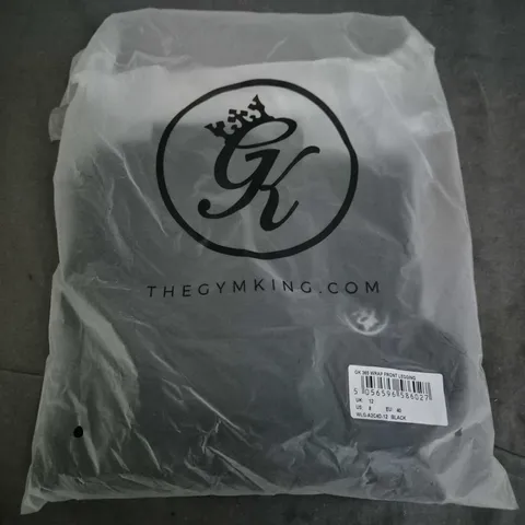 BAGGED GYM KING 365 WRAP FRON LEGGINGS IN BLACK - UK 12