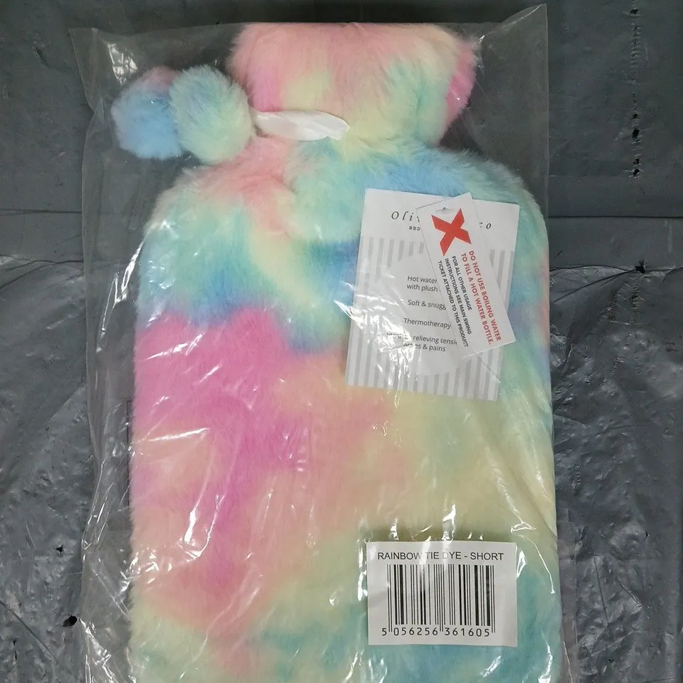 OLIVIA ROCCO RAINBOW TIE DYE HOT WATER BOTTLE