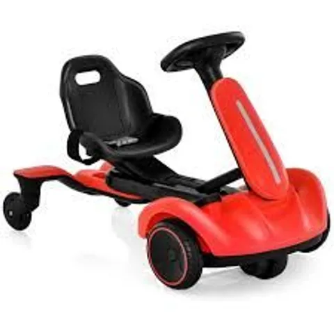 BOXED 6V ELECTRIC RIDE ON DRIFT CAR FOR KIDS AGED 3-8 YEARS OLD - RED