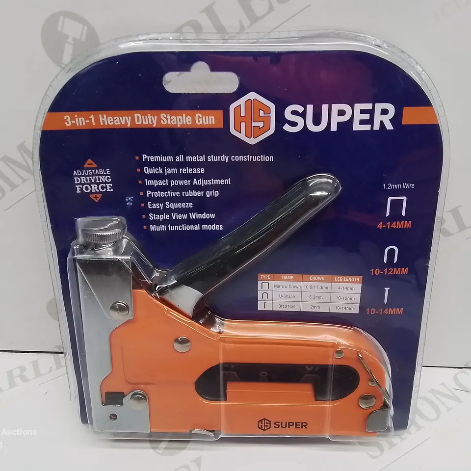 BRAND NEW HS SUPER 3IN1 H3AVY DUTY STAPLER