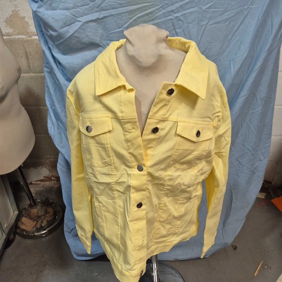 EMECO LEMON JEANS-STYLE STRETCH JACKET – WOMEN'S UK SIZE 18