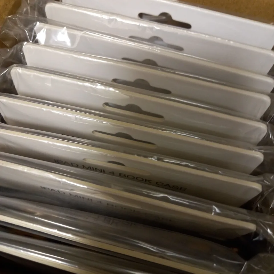 LOT OF APPROX 10 HAPPY PLUGS IPAD MINI 4 BOOK CASES - LEOPARD 