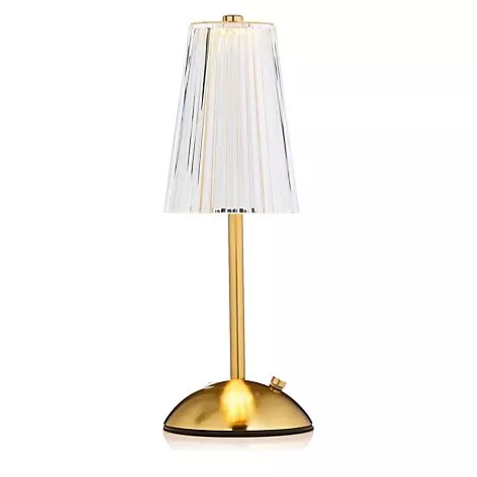 BELL & HOWELL GOLD RECHARGEABLE TOUCH CONTROL TABLE LAMP