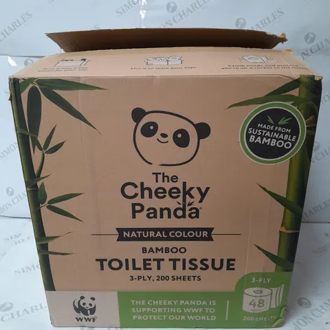 BOXED THE CHEEKY PANDA BAMBOO TOILET PAPER - 48 ROLLS