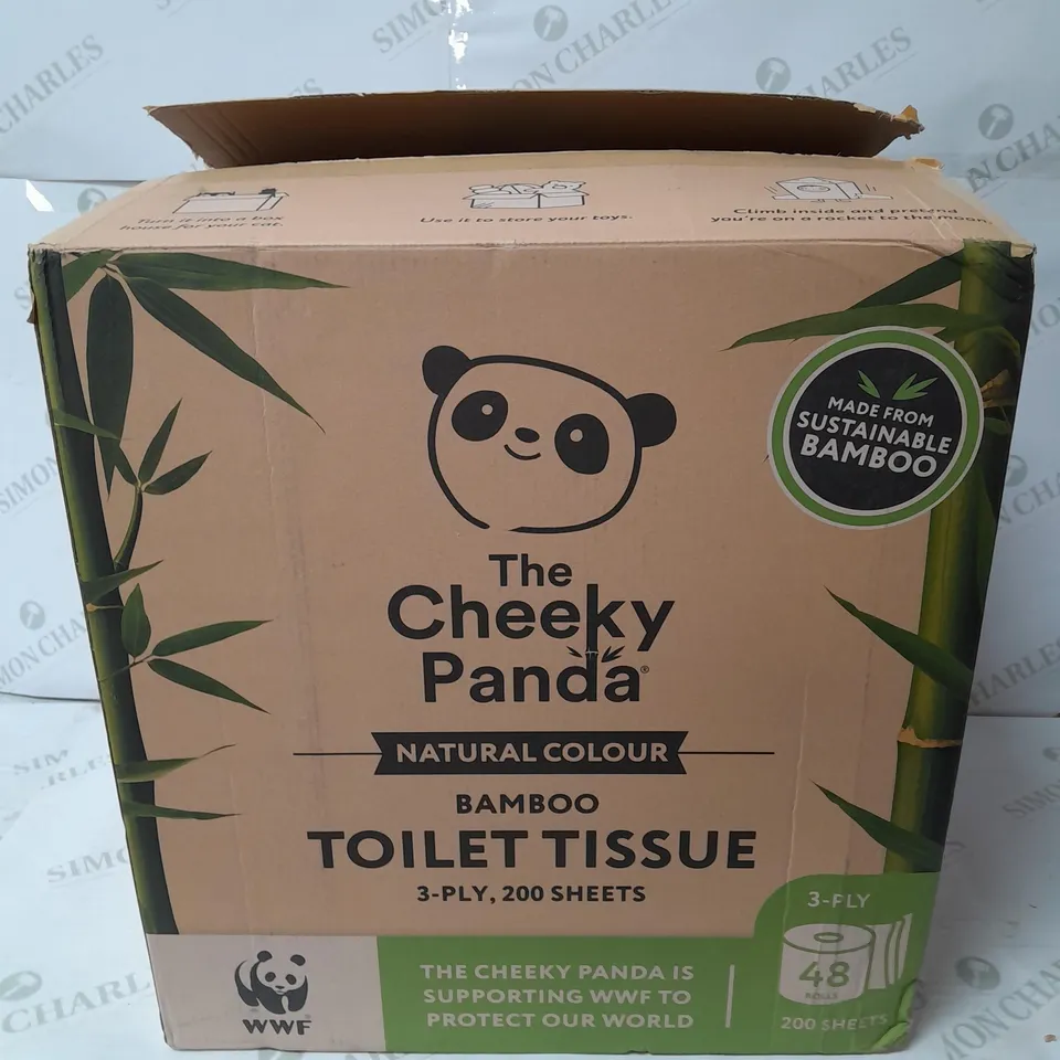 BOXED THE CHEEKY PANDA BAMBOO TOILET PAPER - 48 ROLLS