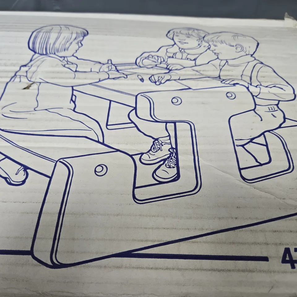 BOXED PALPLAY FUN 'N FOLD PICNIC TABLE - COLLECTION ONLY 